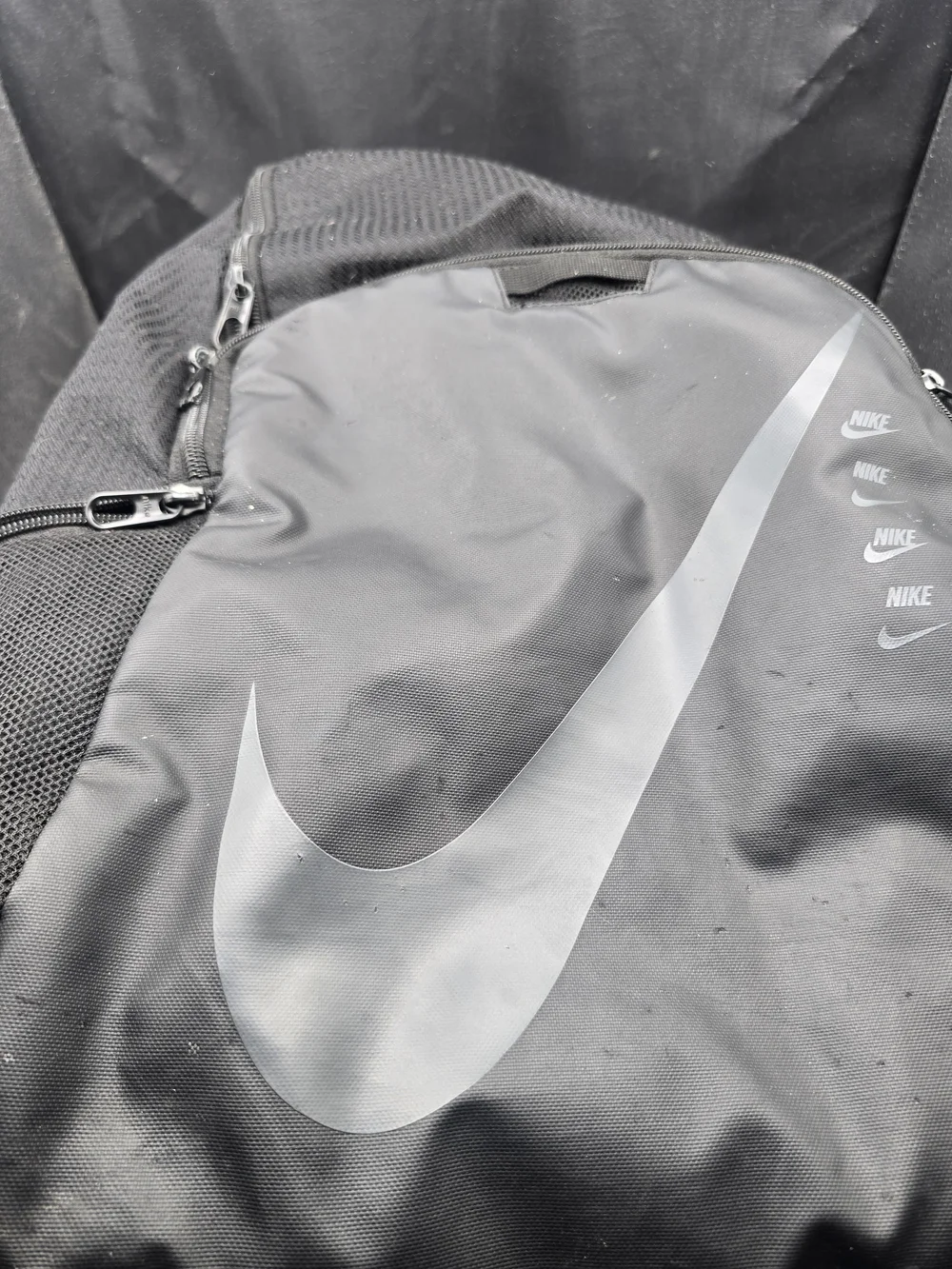 Nike Black Men’s Backpack with Grey Swoosh